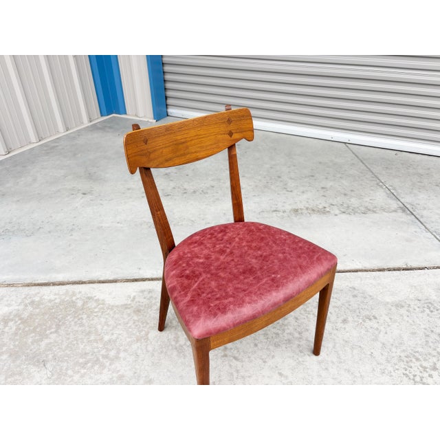 Mid Century Walnut Dining Chairs by Kipp Stewart for Drexel For Sale - Image 11 of 14