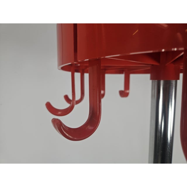 Gray Space Age Coat Hanger in Plastic and Steel by Dal Vera, 1970s For Sale - Image 8 of 18