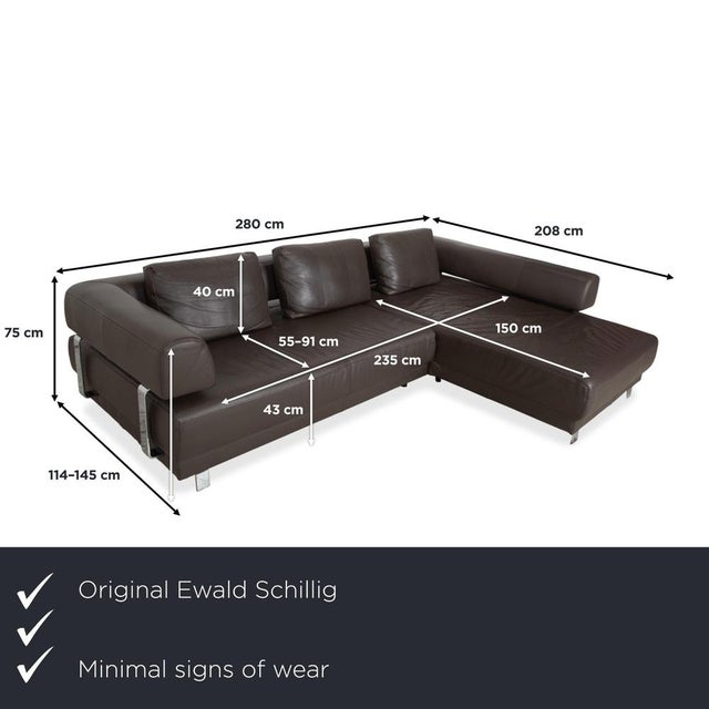 Ewald Schillig Face: Cubic Elegance with Refinement. This corner sofa from Ewald Schillig's "Brand" collection is a true...