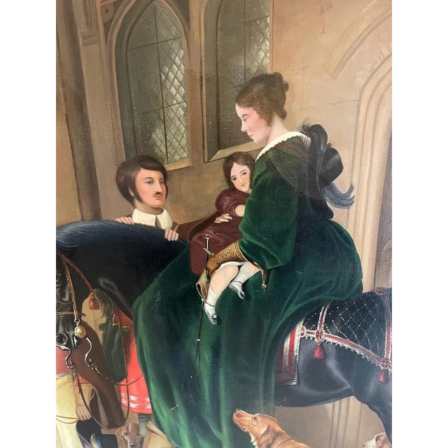 Mid 19th Century After Sir Edwin Henry Landseer, Return from Hawking, 1860, Oil on Canvas, Framed For Sale - Image 5 of 13
