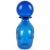 Beautiful vintage American art glass cobalt blue with acid cut back triangle design art glass cabinet vase, with added...