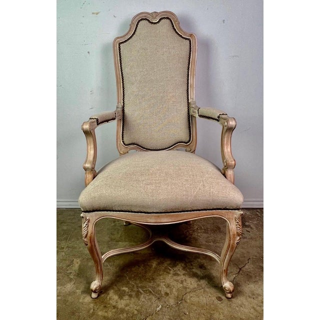 Wood Set of '8' French Louis XV Style Dining Chairs For Sale - Image 7 of 17