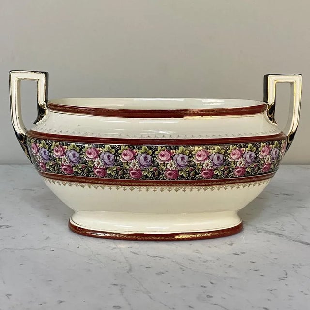 Antique Boch Jardiniere For Sale - Image 9 of 11