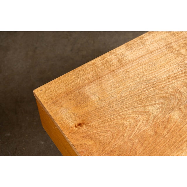 Mid 20th Century Vintage Oak Card Catalog on Hairpin Legs For Sale - Image 5 of 9