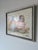 1980s Vintage Shallom Two Girls Impressionist Textured Oil on Board Painting, Framed For Sale - Image 4 of 12