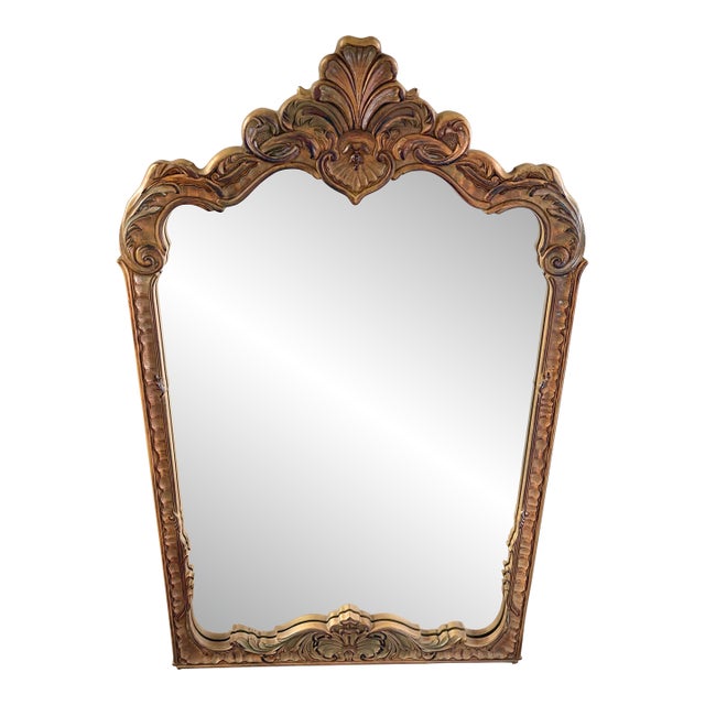 Vintage Rococo Style Large Wall Mirror For Sale