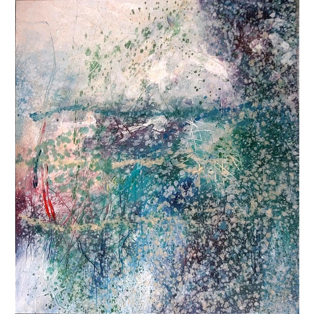 Contemporary Abstract Oil on Canvas "New Balance" by Reiner Heidorn For Sale - Image 4 of 6