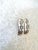 Vintage Sterling Silver Pierced Earrings, Pair For Sale - Image 4 of 5