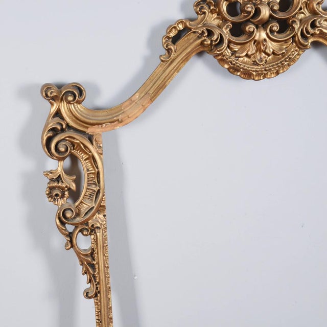 20th Century Baroque Style Golden Carved Frame For Sale - Image 4 of 9