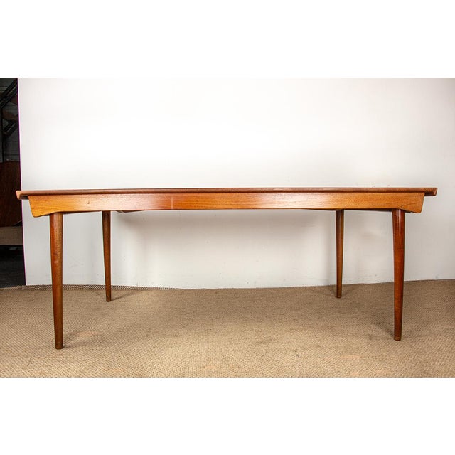 1960s Large Model 542 Extendable Table in Teak by Inger Klingenberg for France & Son, 1960s For Sale - Image 5 of 18