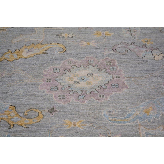 Traditional Vintage Oushak Knotted Wool Rug, 9'10''x13'10'' For Sale - Image 3 of 6