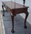 Chippendale Mahogany Writing Console Table Vintage 3 Drawer Ball Claw Foot Sofa For Sale In Philadelphia - Image 6 of 15