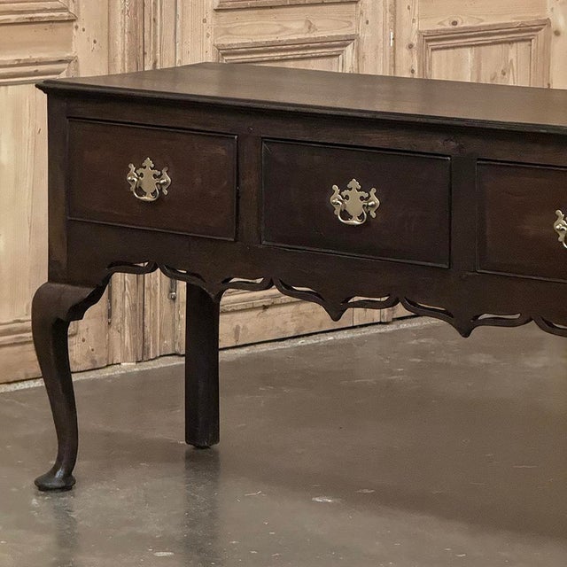 18th Century English Georgian Period Solid Oak Dresser For Sale - Image 11 of 18