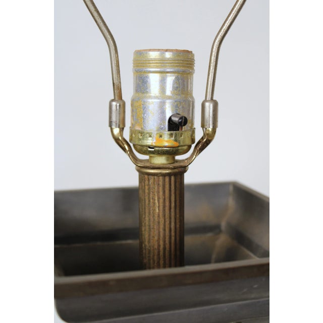 Pair of Chinese Style Pewter Table Lamps For Sale - Image 10 of 13