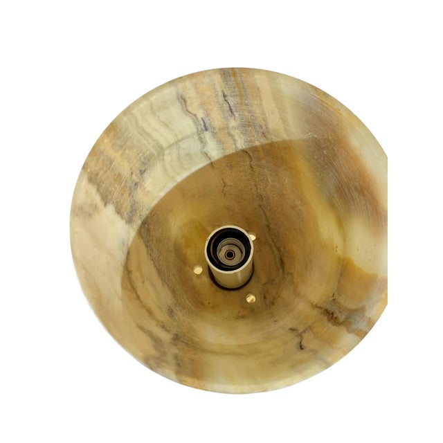 Vintage French Marble & Brass Table Lamp in the Style of Gio Ponti, 1960s For Sale - Image 10 of 18