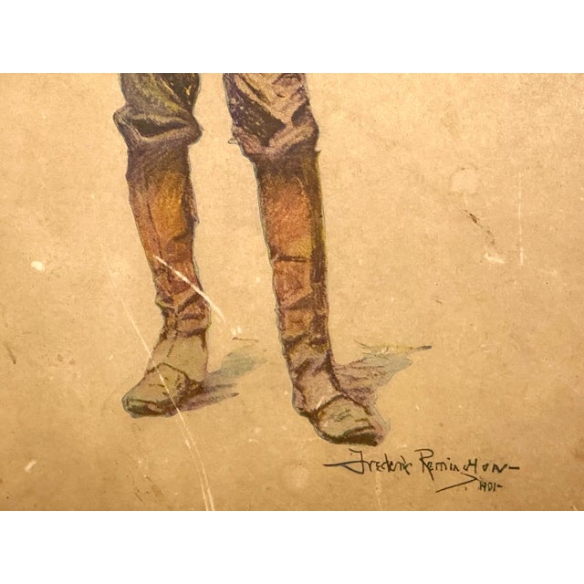 American Done in the Open Drawings by Frederick Remington c. 1904 For Sale - Image 3 of 10