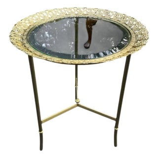 Marge Carson Attributed Living Room Grand Traditions Chairside Table Grt30-2 For Sale