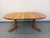 Tan Round Extendable Pine Table, 1970s For Sale - Image 8 of 18