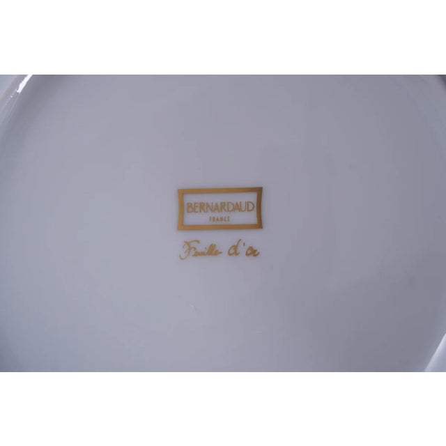 White Bernardaud Feuille d'Or 16 Person Dinner Service - 96pcs Total For Sale - Image 8 of 8