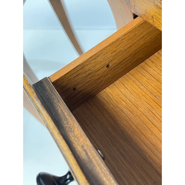 Pair of Vintage Baker Furniture French Country Side Tables With Candle Slides For Sale - Image 10 of 17