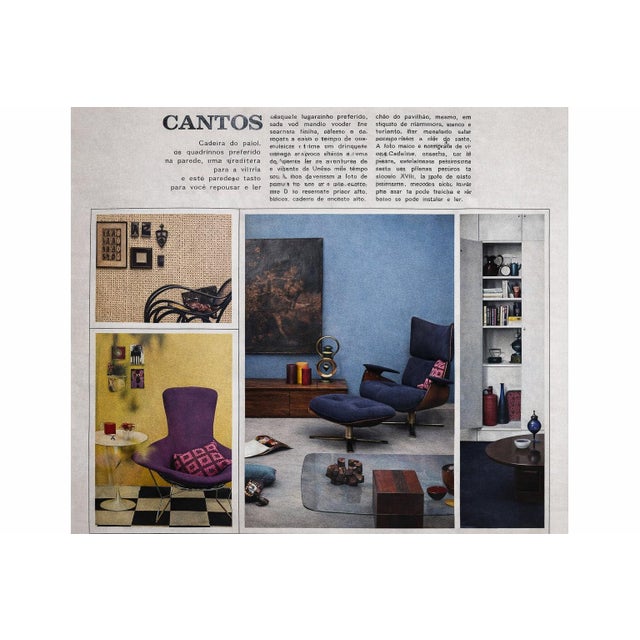 “Paulistana” Lounge Chair and Ottoman by Jorge Zalszupin for L’Atelier, Jacaranda & Suede, Brazil, 1959 - Lot 445-582 For Sale - Image 13 of 13