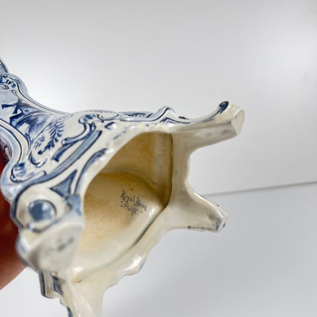 Rococo Late 19th - Early 20th Century Candlestick by Royal Bonn for Delft, 1890s For Sale - Image 3 of 9