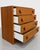 Wood Mid Century Modern Teak Dresser | Danish Modern Chest of Drawers | Vintage Teak Nightstand With Sculptural Pulls. C. 1960’s For Sale - Image 7 of 11