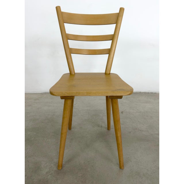 Wood German Brutalist Bistro Chairs - Set of 8 For Sale - Image 7 of 16