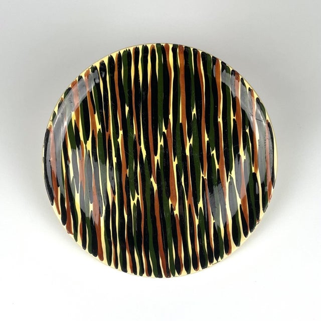 Ceramic Plate from Saint Clément, 1960s For Sale - Image 4 of 5