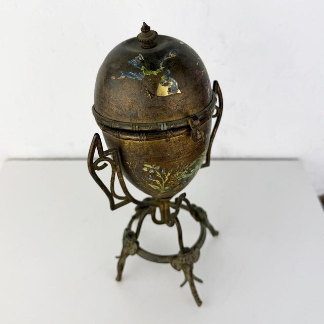 Antique Art Nouveau Egg Perfume Holder, 1890s For Sale - Image 5 of 14