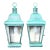 Pair of Vintage Solid Brass Hanging Lanterns. 20”.5 H X 8”.5w X 8”.5 W For Sale