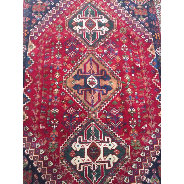 1960s Vintage Persian Tribal Rug 3′8″ × 5′7″ Chairish