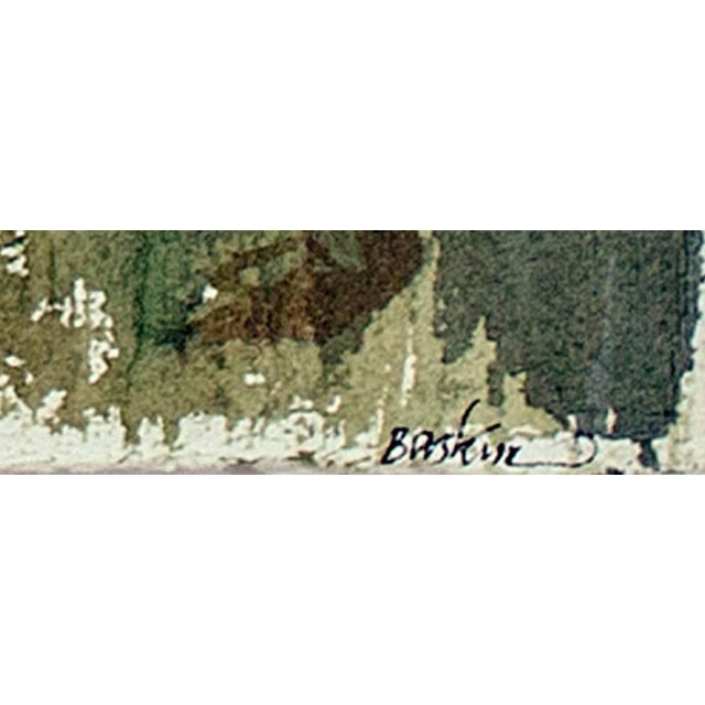 1980s Leonard Baskin, Rare Leonard Baskin Watercolor Seasons Song: Deer Illus. Ted Hughes Poem, 1980 For Sale - Image 5 of 6