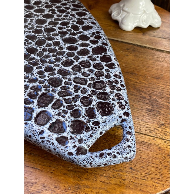 Ceramic Ceramic Plate from Le Vaucour, Vallauris, 1950s For Sale - Image 7 of 10