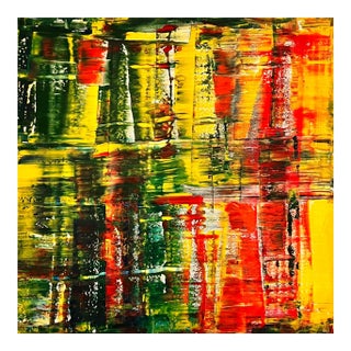 Autumn Expression Abstract Acrylic Painting by Shabs Beigh For Sale