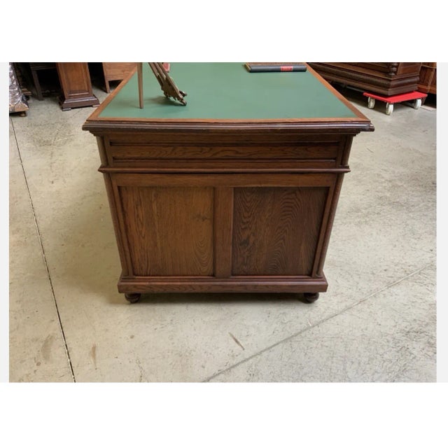 Wood Antique Free-Standing Art Nouveau Desk, 1890s For Sale - Image 7 of 8