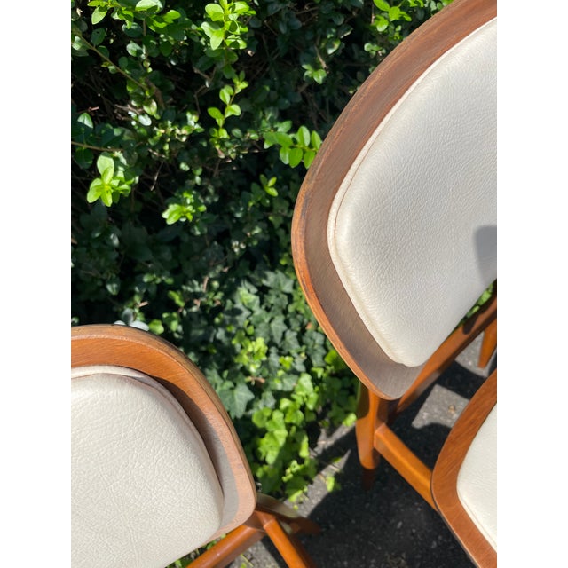 Vintage 1960s Mid Century Modern Dining Chairs Set of 4 For Sale - Image 9 of 16