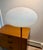 1960s Vintage Mid Century Modern Laurel Rosewood Nickel Mushroom Floor Lamp For Sale - Image 5 of 11
