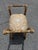 Mid 20th Century Italian Distressed Carved-Wood Curule Stool W/ Versace Pattern Seat Cushion For Sale - Image 14 of 15