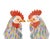 Early 20th Century Pair of Antique Chinese Export Porcelain Roosters For Sale - Image 5 of 12