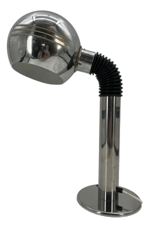 Space-Age Italian Table Lamp in Chrome-Plated, 1970s