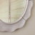 Cream Oval Ceramic Scalloped Mirror For Sale - Image 8 of 8