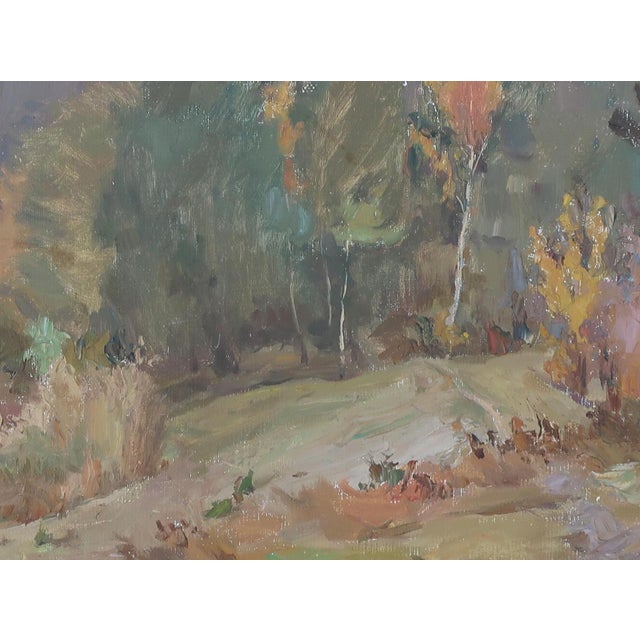 Impressionism Forest Landscape Painting, Ukrainian Art, 1975 62-83 For Sale - Image 4 of 6