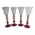 1990s Italian Venetian Glass Stemware, Dowas From Murano for Marstrand Signed - Set 4 For Sale