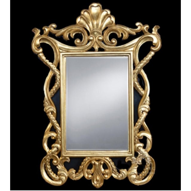 - Gorgeous English rococo gilt hall or pier mirror - Very intricate frame - Glass is clear and blemish free ready to add...