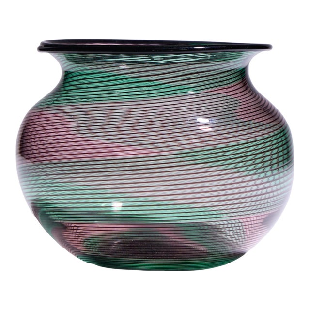 Ercole Barovier Toso Mid Century Murano Italian Art Glass Vase For Sale