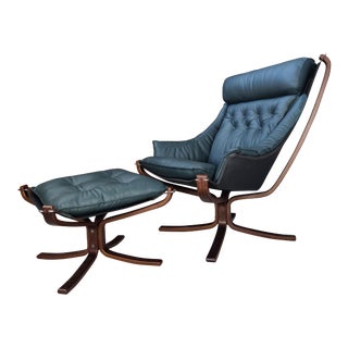 Vintage Mid Century Falcon Chair by Sigurd Ressell for Vatne Mobler For Sale