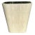 Faux shagreen side table in ivory color with antiqued mirror top. Used briefly for staging a residence in the Montage...