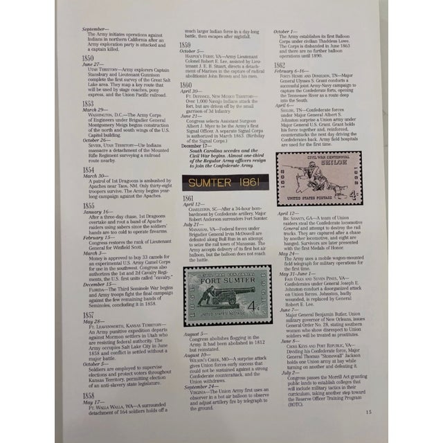 Paper The Army Historical Foundation Book 2001 Beaux Arts Military History Coffee Table - Green Leatherette With Gold Medallion For Sale - Image 7 of 13