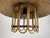 Mid-Century Pencil Reed Rattan Bamboo Pendant Hanging Lamp, Italy, 1970s For Sale - Image 4 of 16